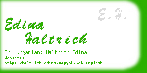 edina haltrich business card